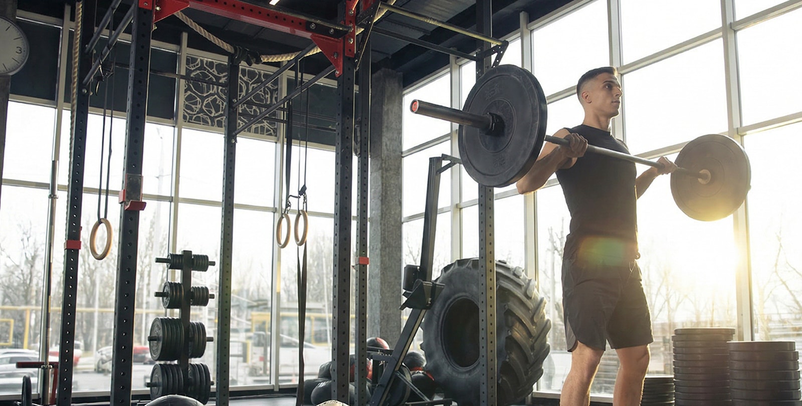 Lifting – Stronger with the barbell at Domi's FitGarage